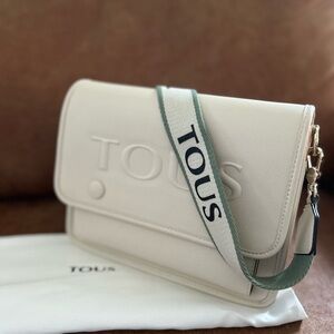 Medium Beige Tous La Rue Audrey Crossbody Bag